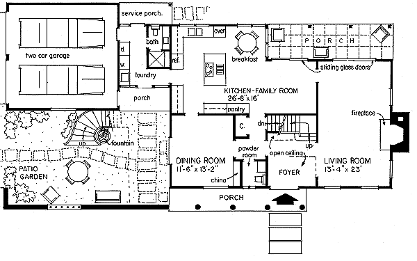 main floor house blueprint
