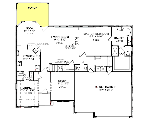 main floor house blueprint