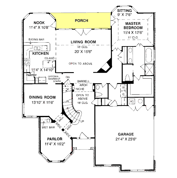 main floor house blueprint