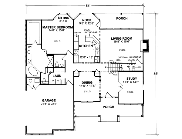 main floor house blueprint