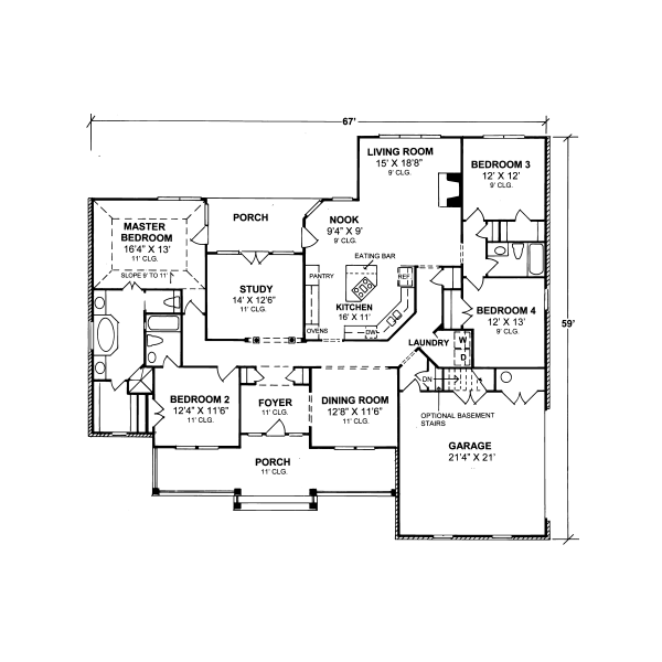 main floor house blueprint