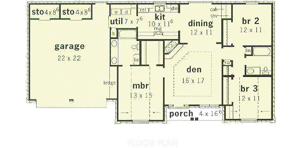 main floor house blueprint