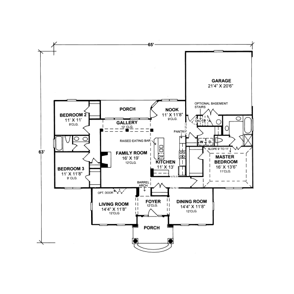 main floor house blueprint