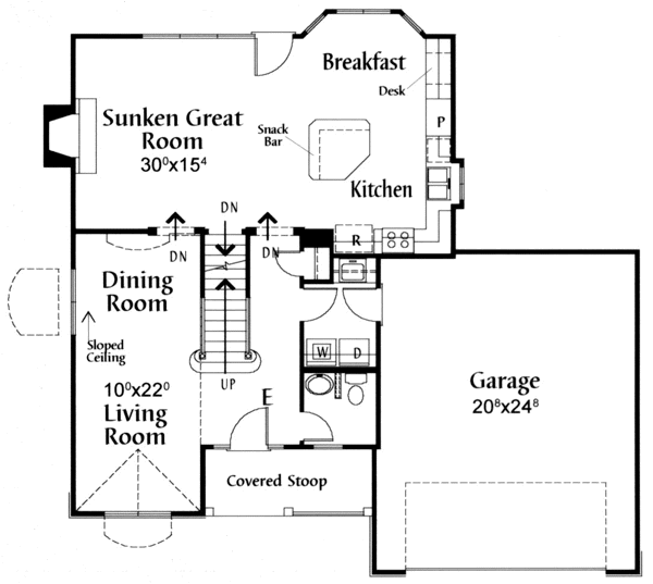 main floor house blueprint