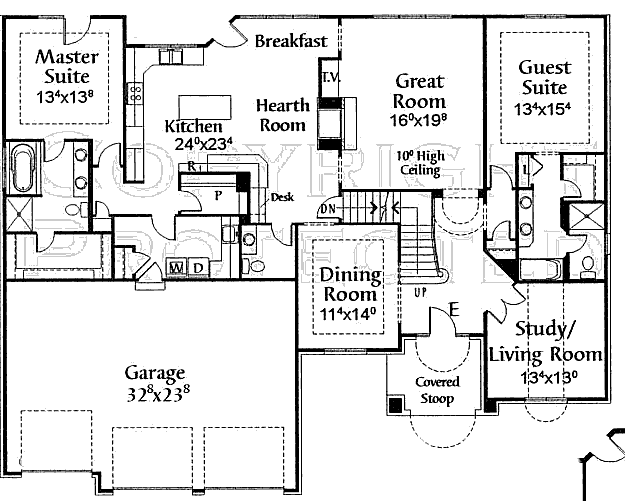 main floor house blueprint