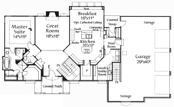 main floor house blueprint