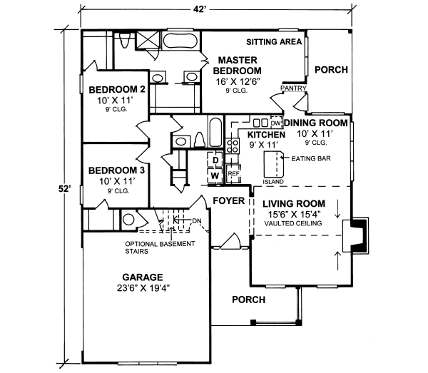main floor house blueprint