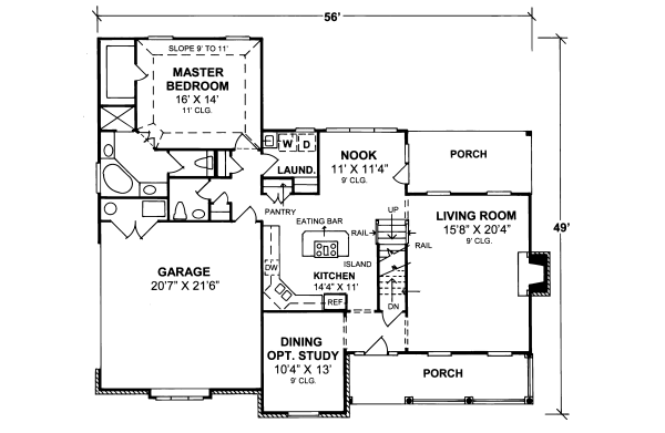main floor house blueprint