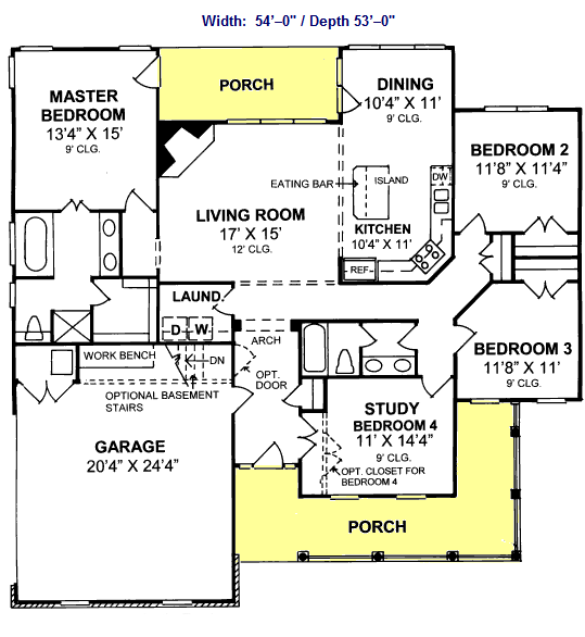 main floor house blueprint