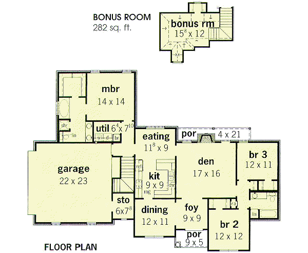 main floor house blueprint