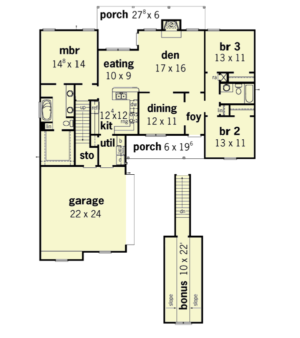 main floor house blueprint