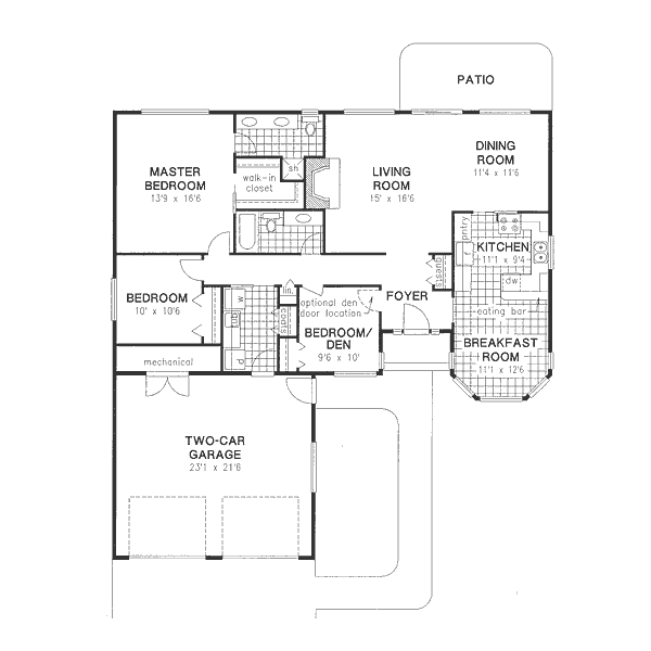 main floor house blueprint