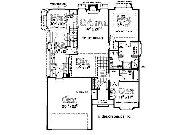 main floor house blueprint