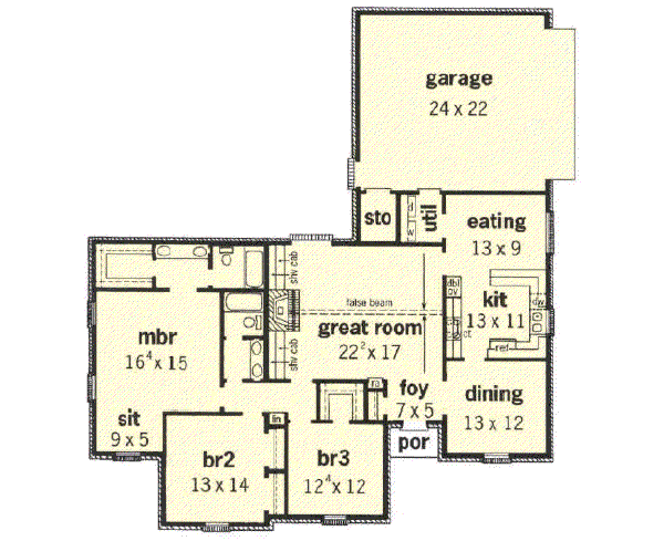 main floor house blueprint