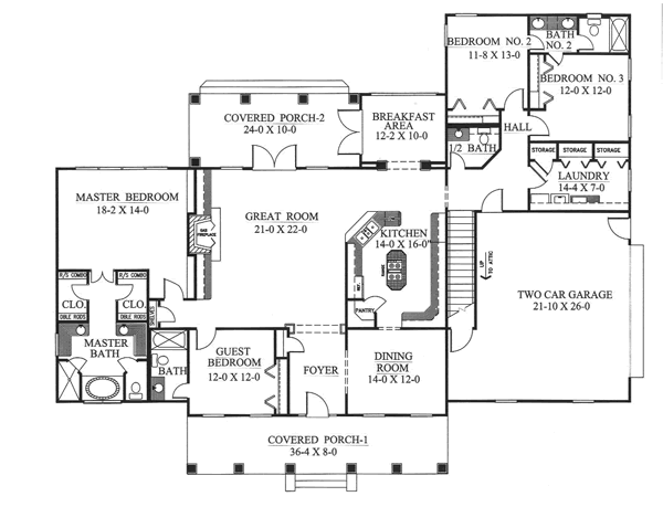 main floor house blueprint