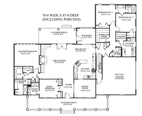 main floor house blueprint