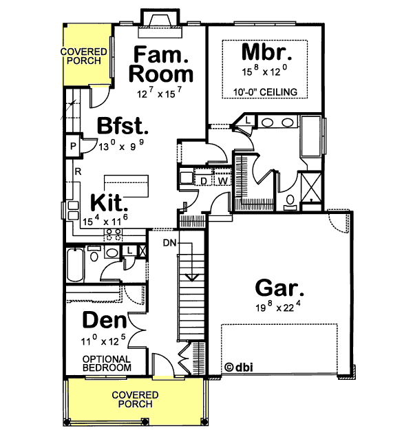 main floor house blueprint