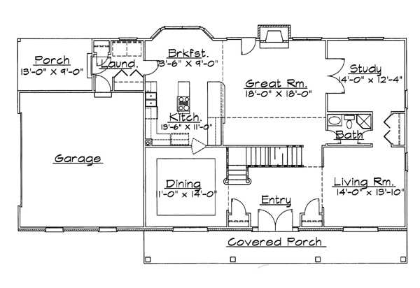 main floor house blueprint
