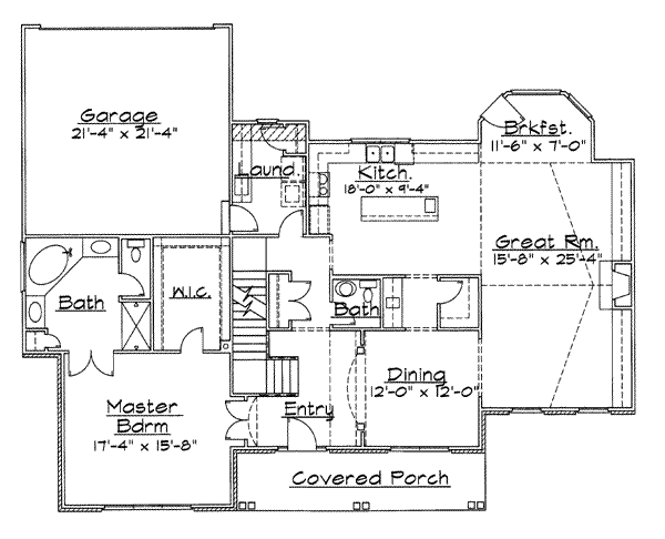 main floor house blueprint