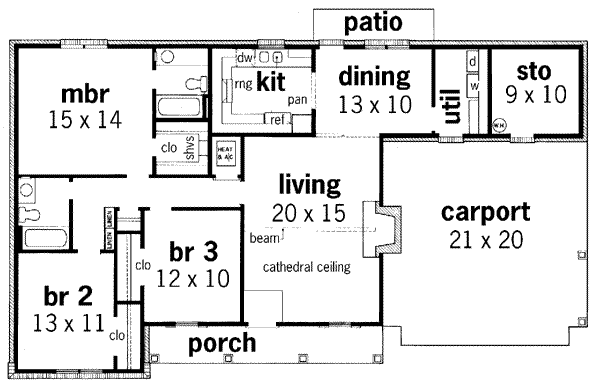 main floor house blueprint
