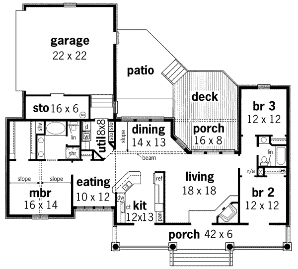 main floor house blueprint
