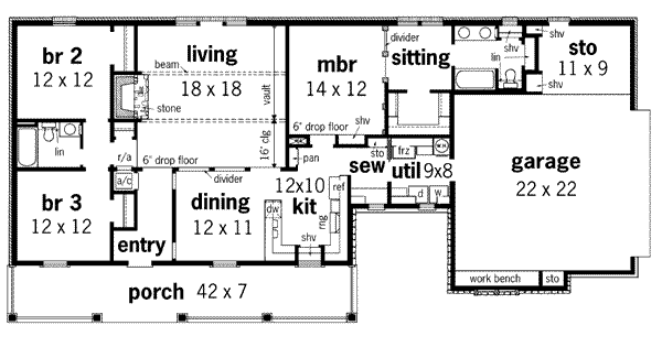 main floor house blueprint