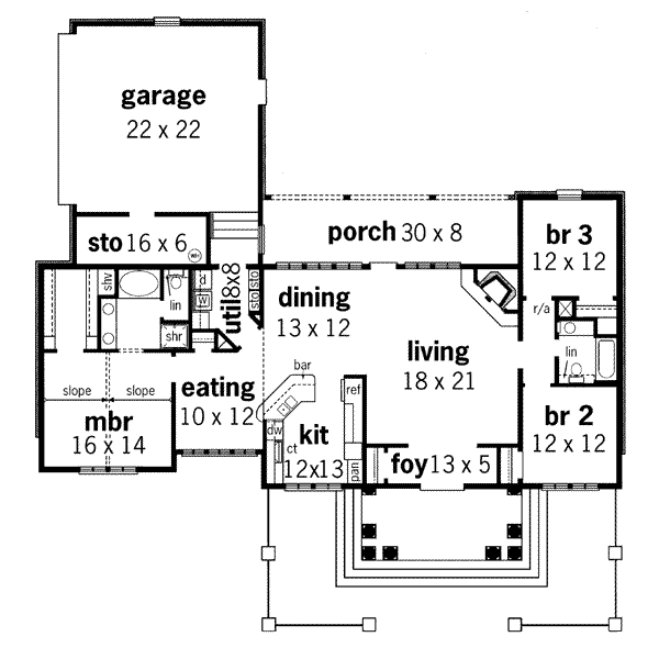 main floor house blueprint