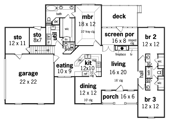 main floor house blueprint