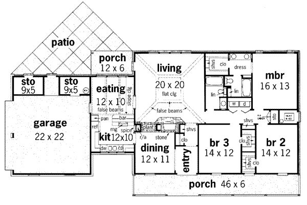 main floor house blueprint