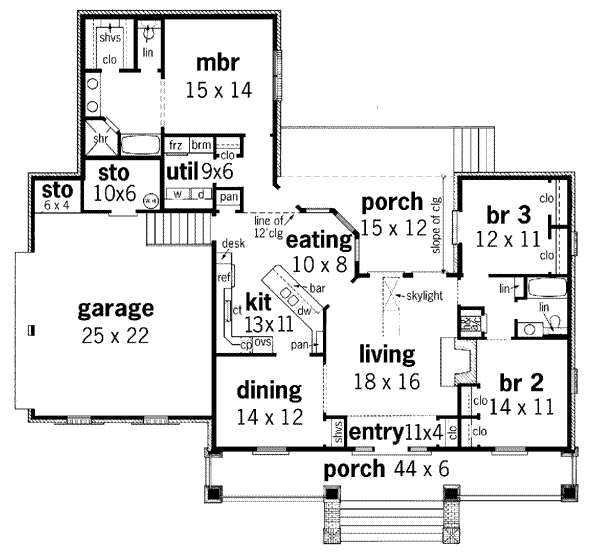 main floor house blueprint