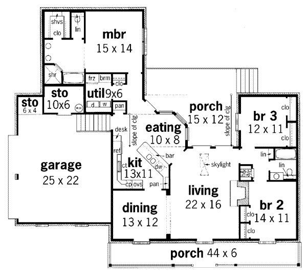 main floor house blueprint