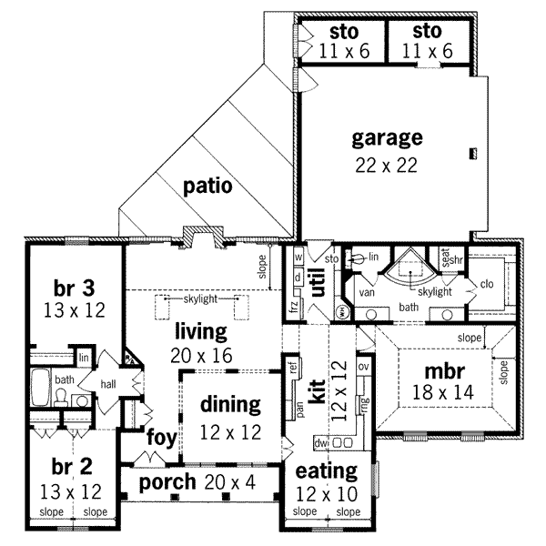 main floor house blueprint
