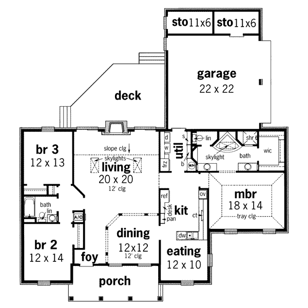 main floor house blueprint