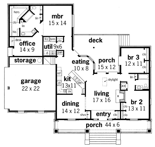 main floor house blueprint