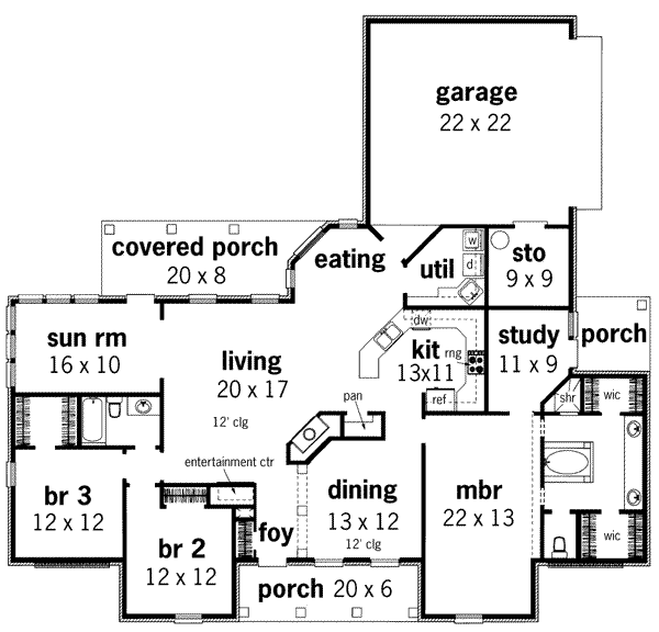 main floor house blueprint
