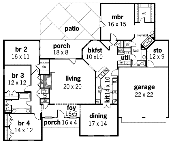 main floor house blueprint