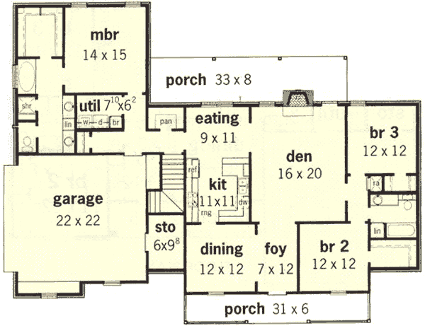 main floor house blueprint