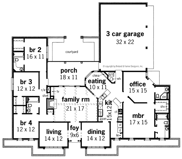 main floor house blueprint