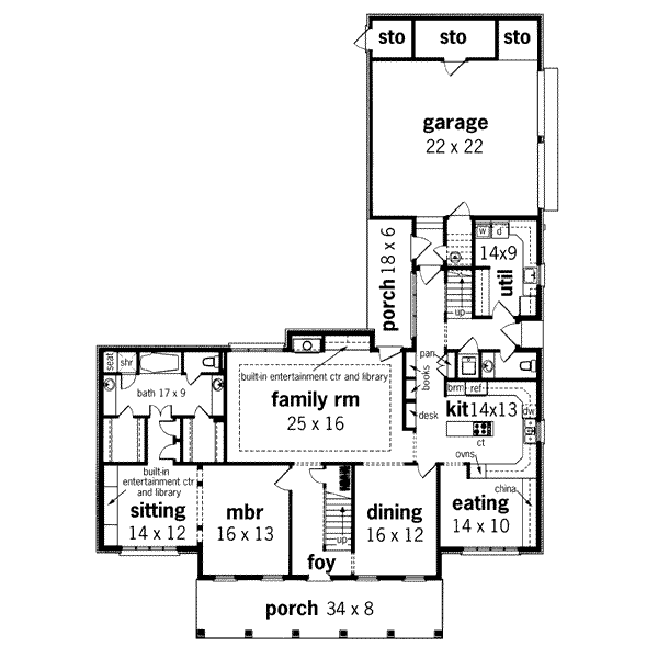main floor house blueprint