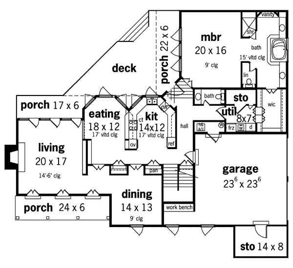 main floor house blueprint