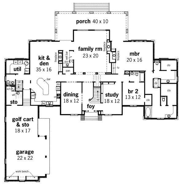 main floor house blueprint