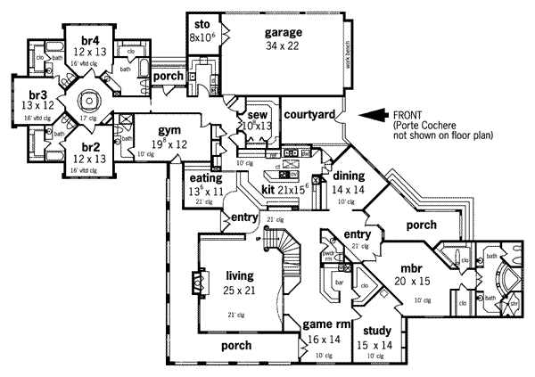 main floor house blueprint