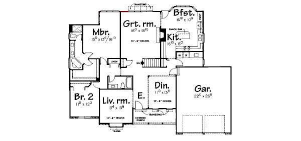 main floor house blueprint
