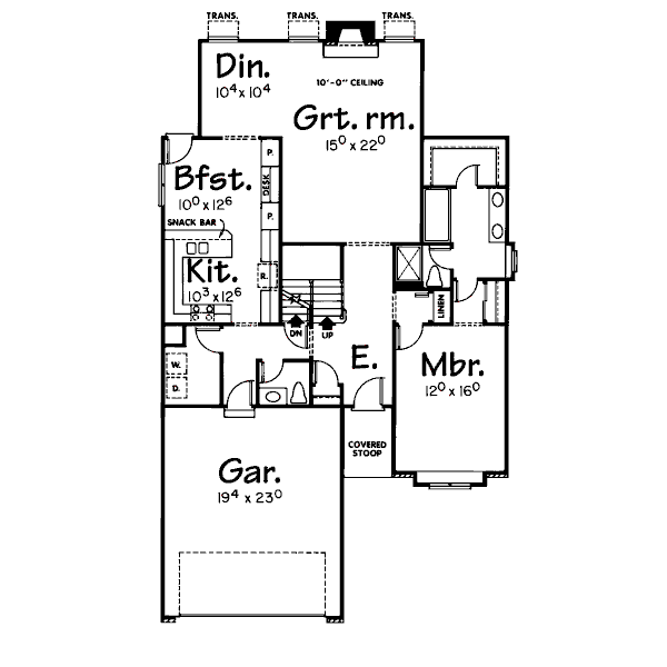 main floor house blueprint