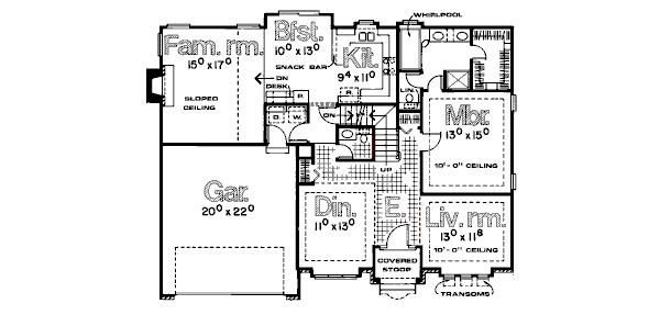 main floor house blueprint