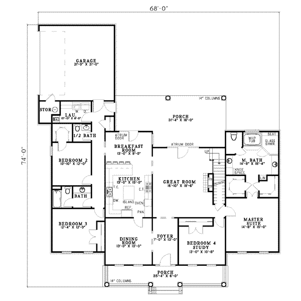 main floor house blueprint