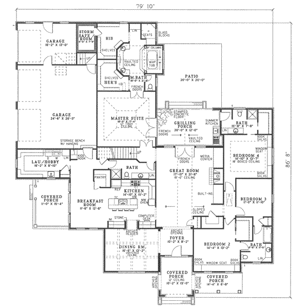 main floor house blueprint