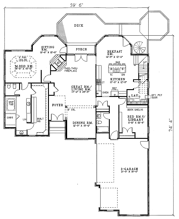 main floor house blueprint