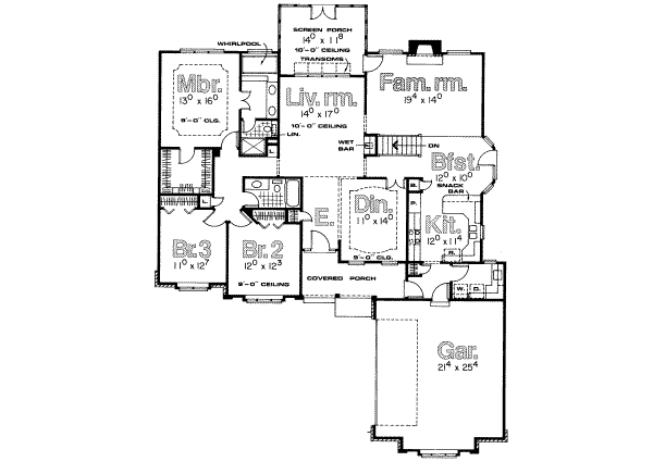 main floor house blueprint