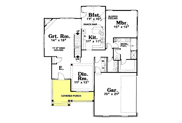 main floor house blueprint